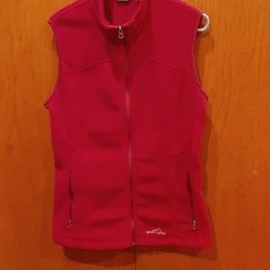 Eddie Bauer Burgundy Polartec Fleece Vest